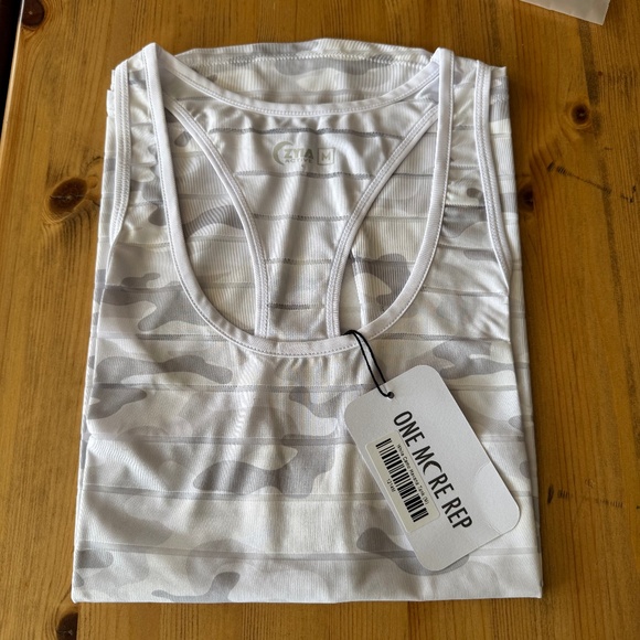 Zyia White Camo Havana Tank Size M New with Tags - Picture 3 of 4